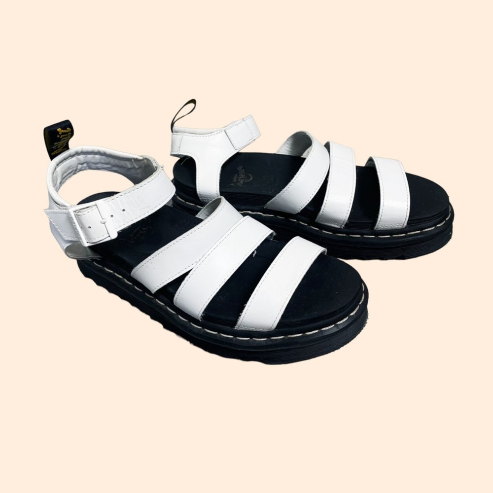 Dr. Martens Blaire White Sandals